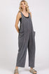 Mittoshop Scoop Neck Wide Leg Overalls - Roaming Gypsy Boutique