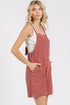 Mittoshop Textured Knotted Wide Strap Overalls - Roaming Gypsy Boutique