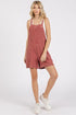 Mittoshop Textured Knotted Wide Strap Overalls - Roaming Gypsy Boutique