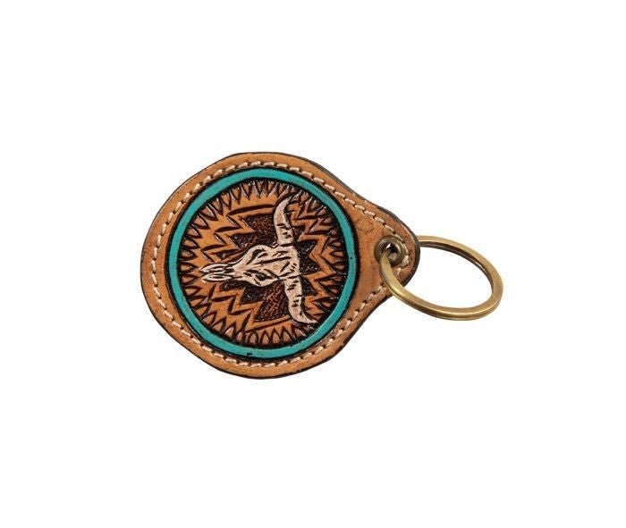 Myra Leather Tooled Key Fob Collection - Roaming Gypsy Boutique