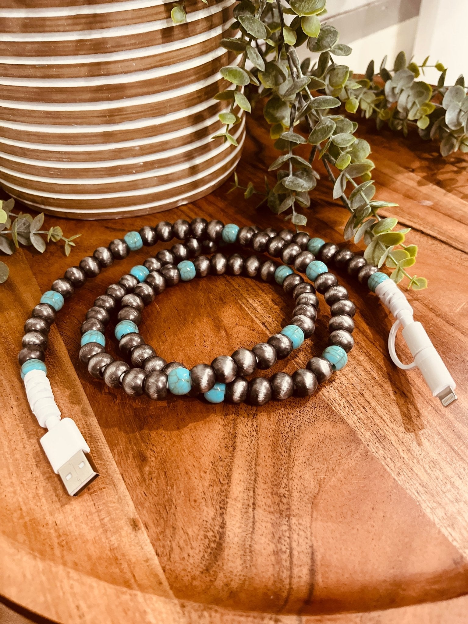 Navajo Pearl Phone Charger - Roaming Gypsy Boutique