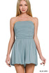 Oasis Vibes Strapless Romper - Roaming Gypsy Boutique