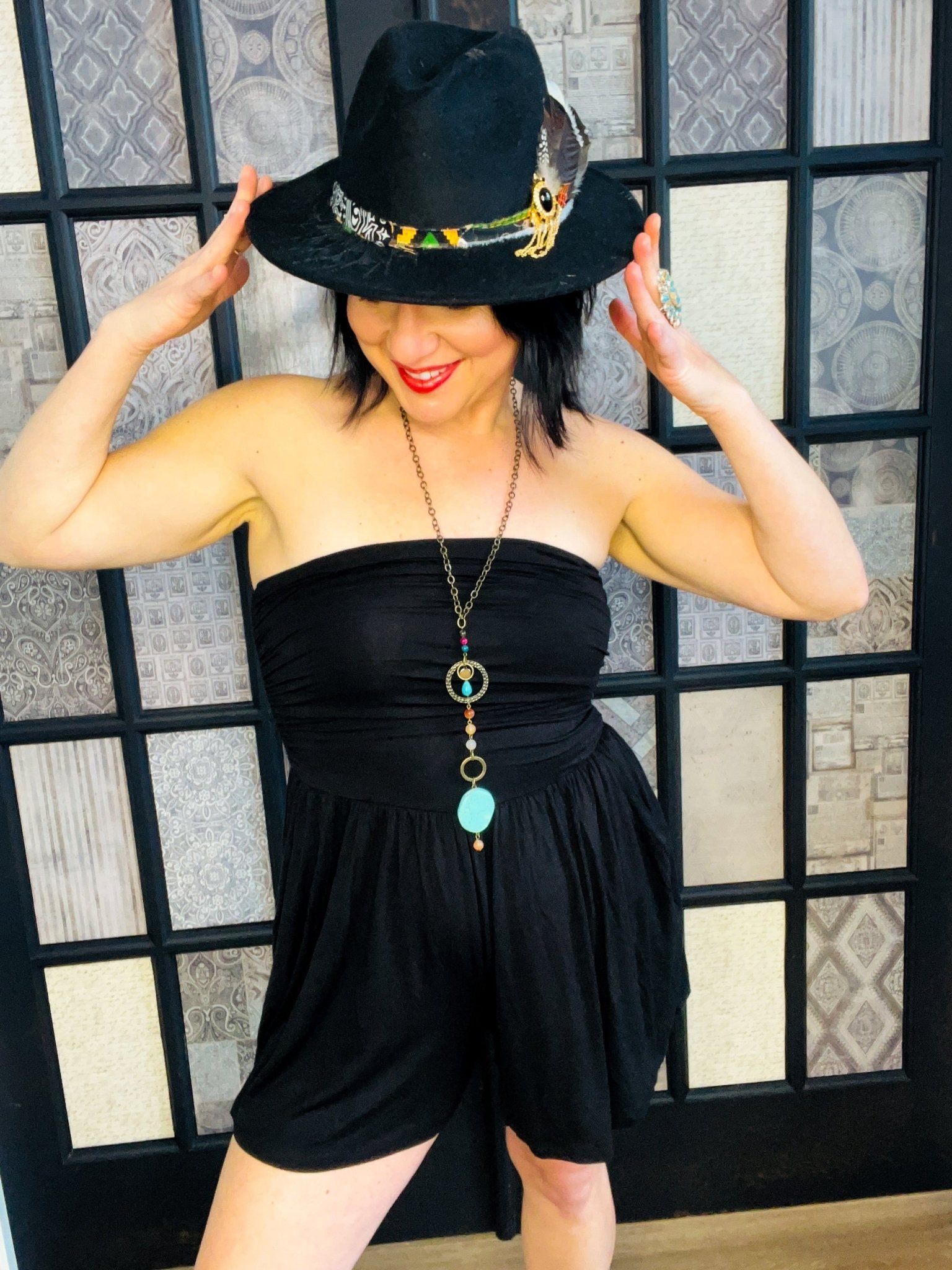 Oasis Vibes Strapless Romper - Roaming Gypsy Boutique