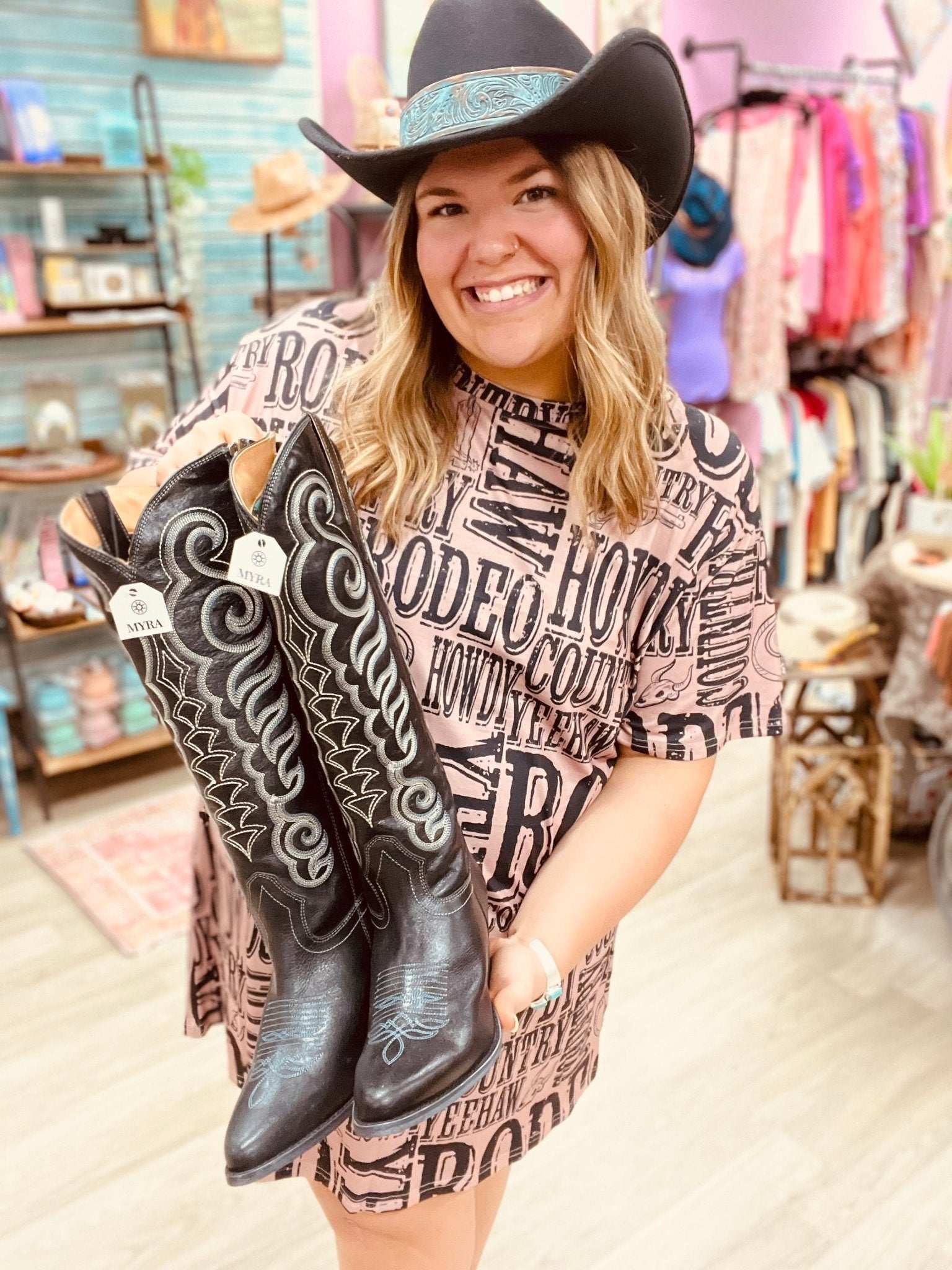 Ole Rodeo Flutter Dress - Roaming Gypsy Boutique
