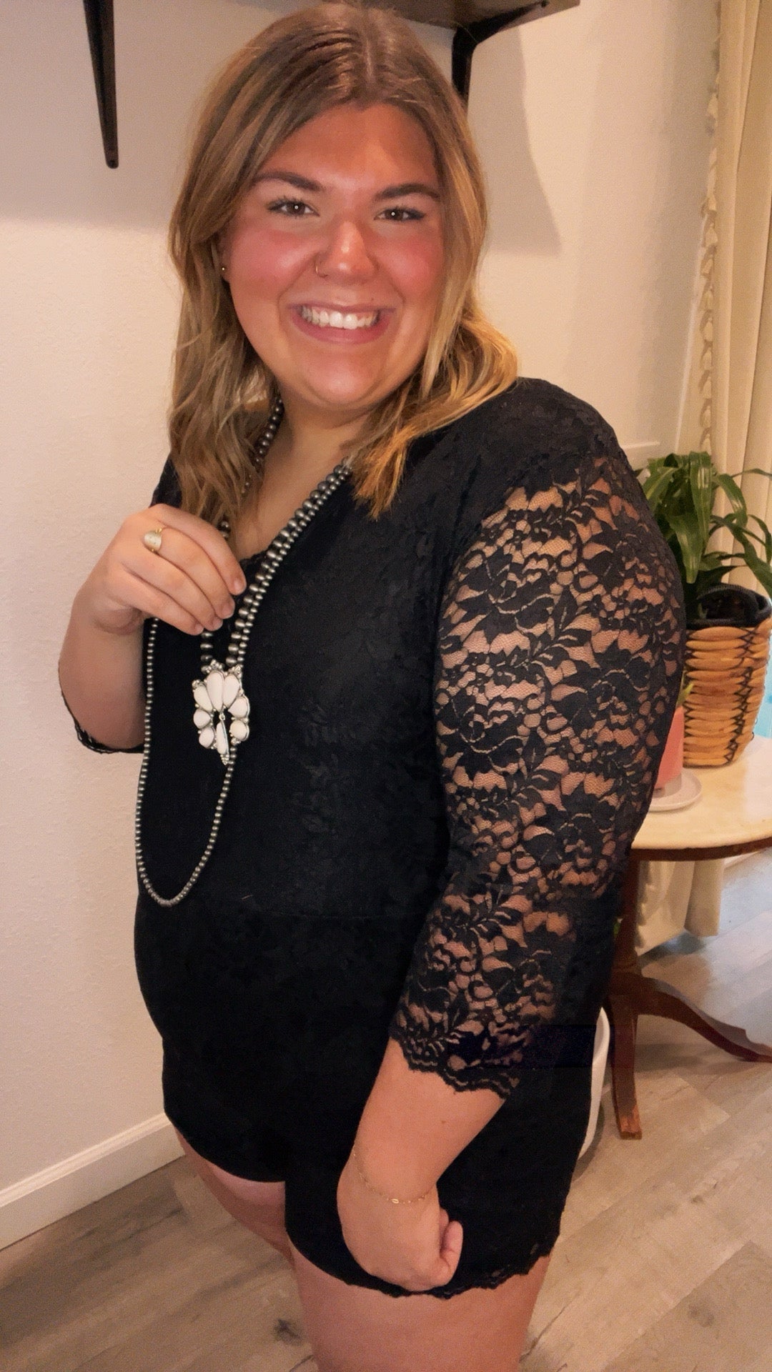 Onyx Lace Romper - Roaming Gypsy Boutique