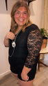 Onyx Lace Romper - Roaming Gypsy Boutique
