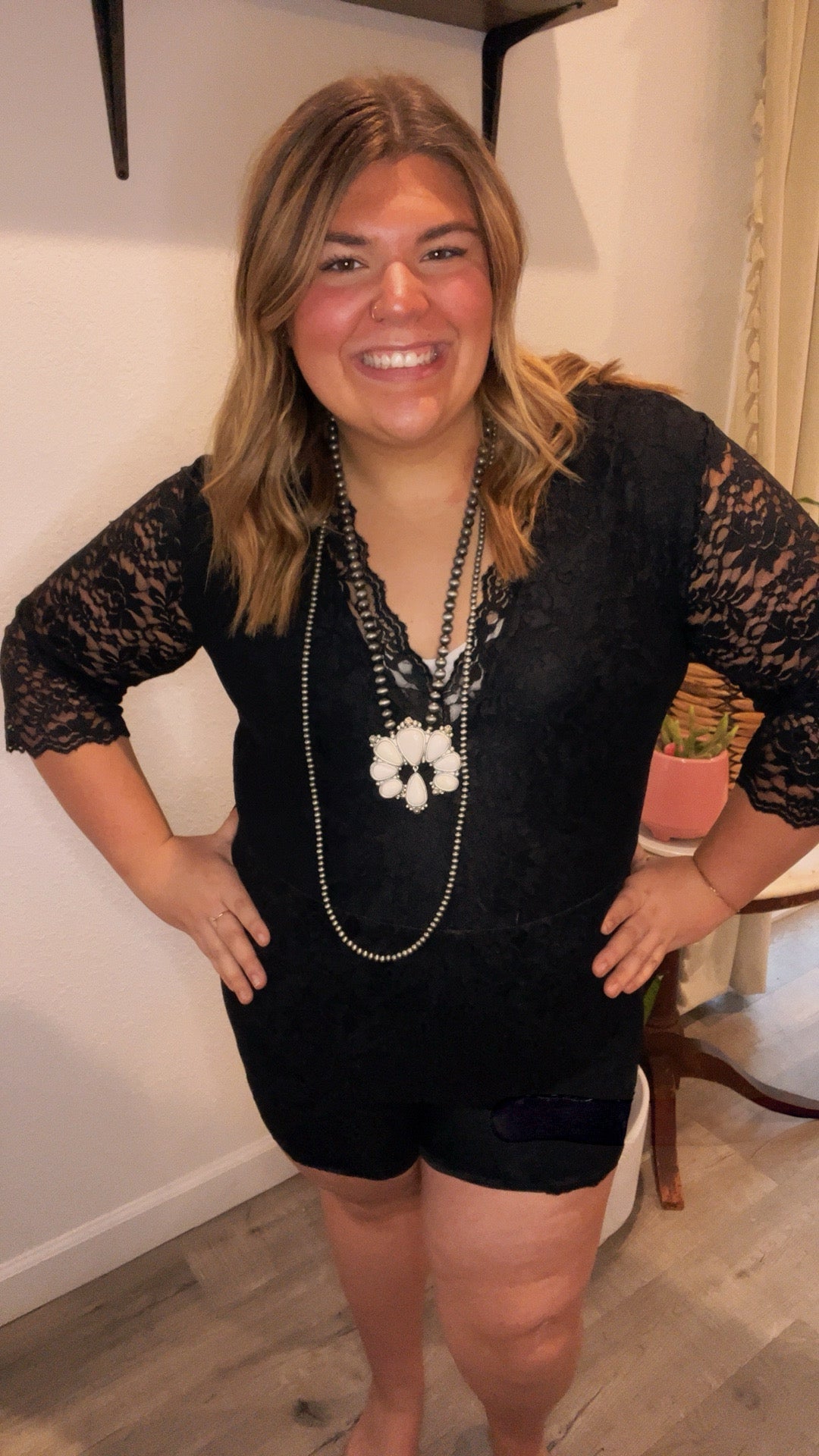 Onyx Lace Romper - Roaming Gypsy Boutique