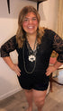 Onyx Lace Romper - Roaming Gypsy Boutique