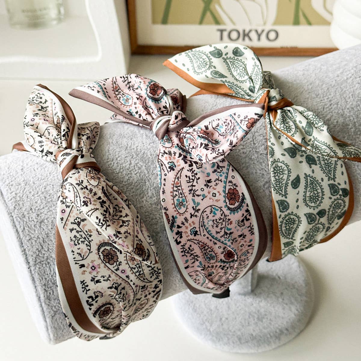 Paisley Boho Green Headband - Roaming Gypsy Boutique