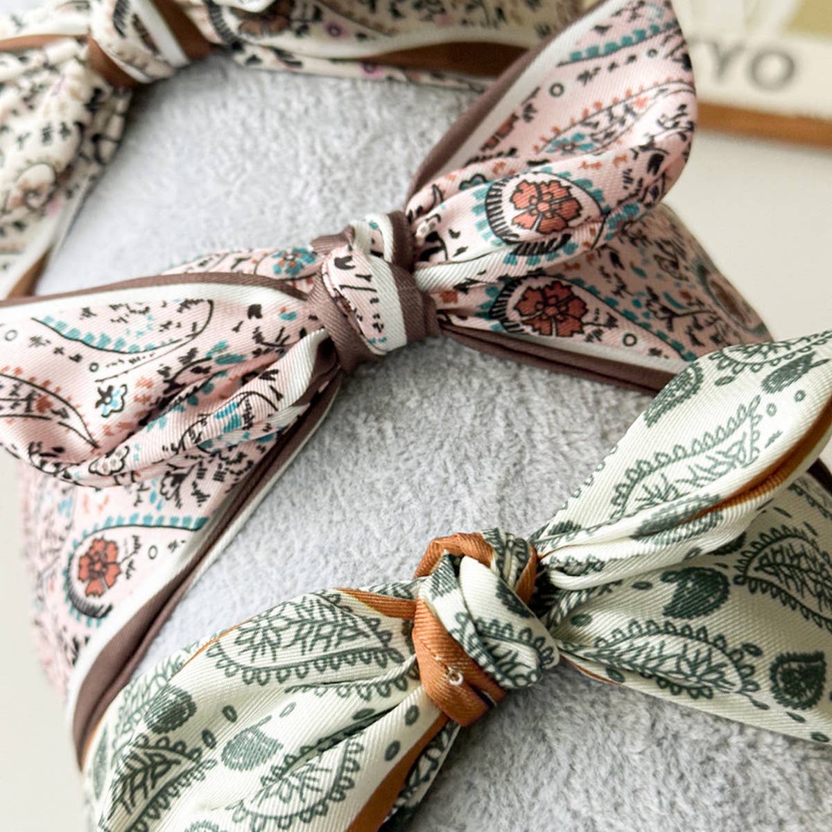 Paisley Boho Green Headband - Roaming Gypsy Boutique