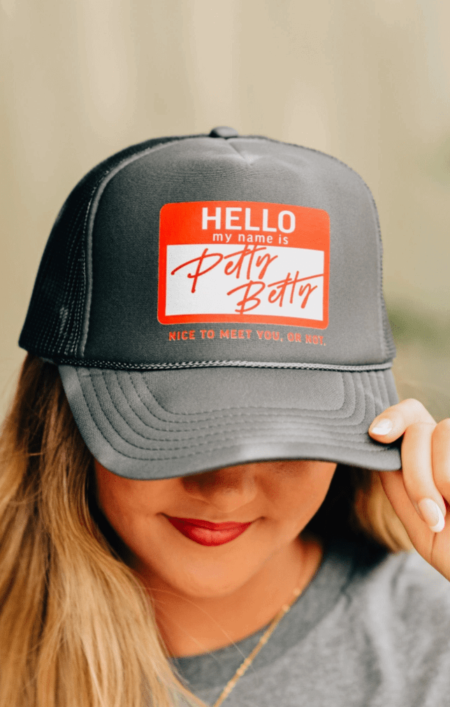 Petty Betty Trucker Hat - Roaming Gypsy Boutique