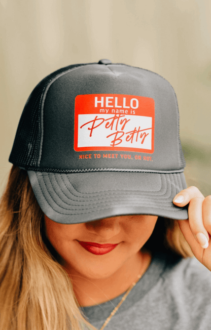 Petty Betty Trucker Hat - Roaming Gypsy Boutique
