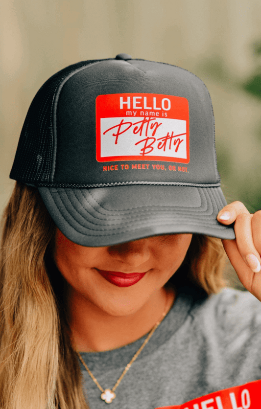 Petty Betty Trucker Hat - Roaming Gypsy Boutique