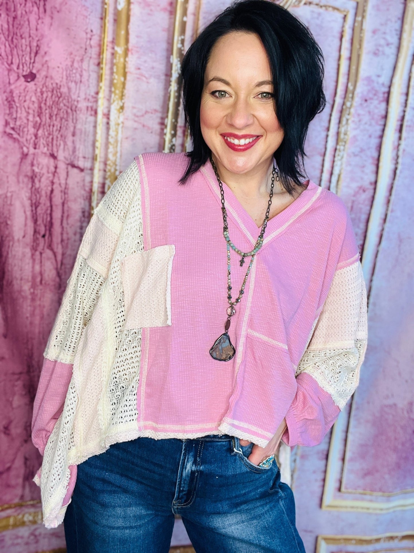 Pink Panache Pastel Top - Roaming Gypsy Boutique