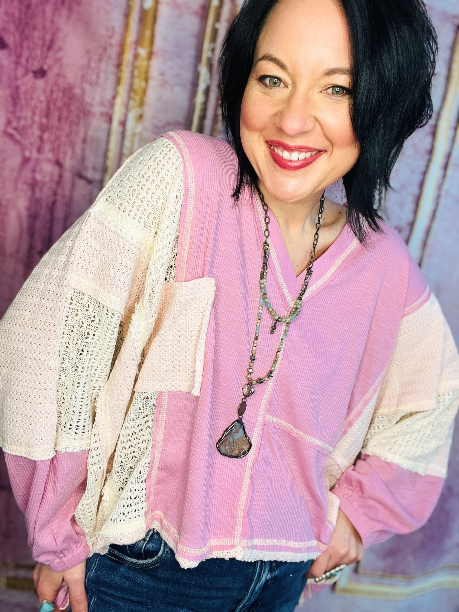 Pink Panache Pastel Top - Roaming Gypsy Boutique