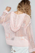 POL Star Openwork Long Sleeve Hooded Knit Cover Up - Roaming Gypsy Boutique