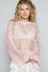POL Star Openwork Long Sleeve Hooded Knit Cover Up - Roaming Gypsy Boutique