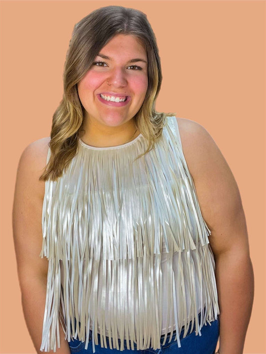 Pretty in Pearl Tank - Roaming Gypsy Boutique