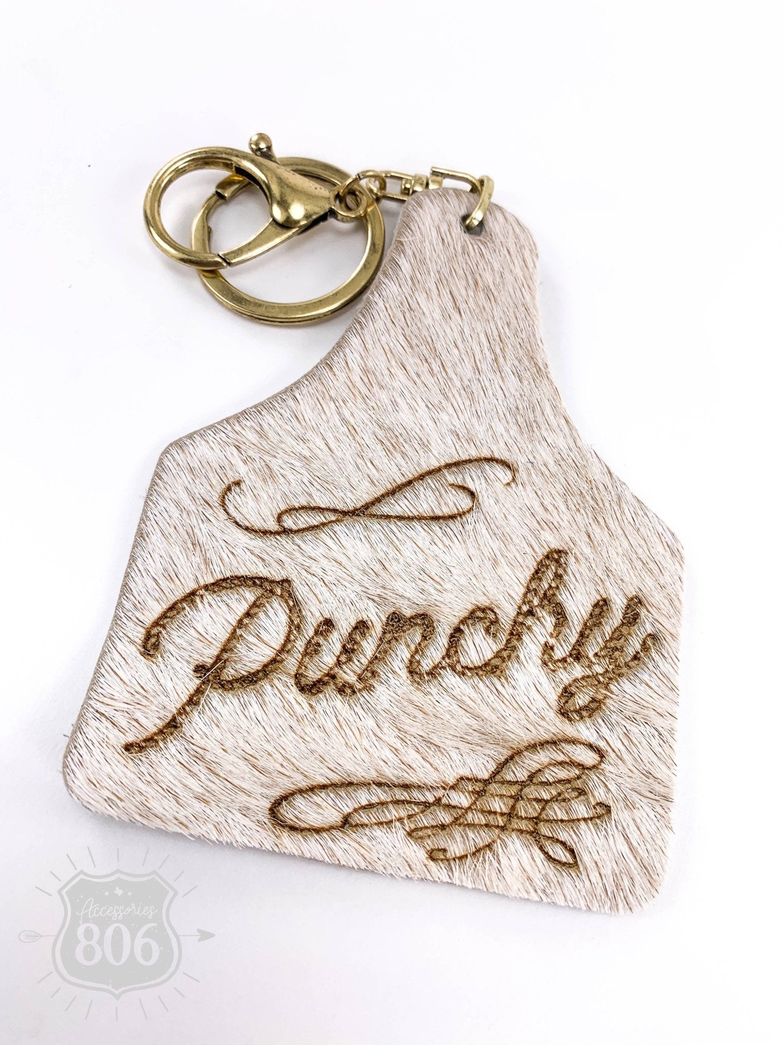 Punchy ear tag keychain, last call - Roaming Gypsy Boutique