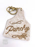 Punchy ear tag keychain, last call - Roaming Gypsy Boutique