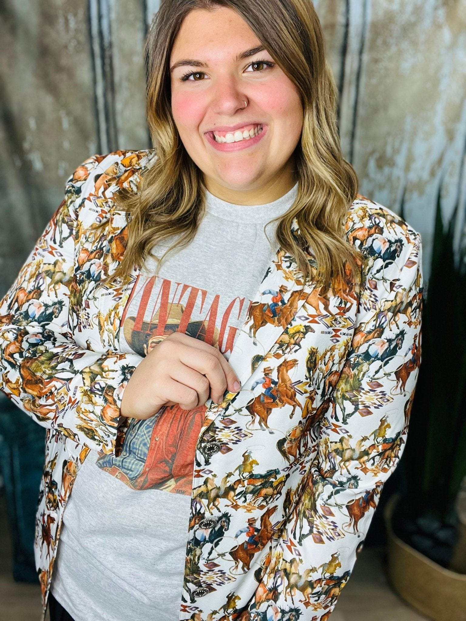 Ranch Ready Blazer - Roaming Gypsy Boutique