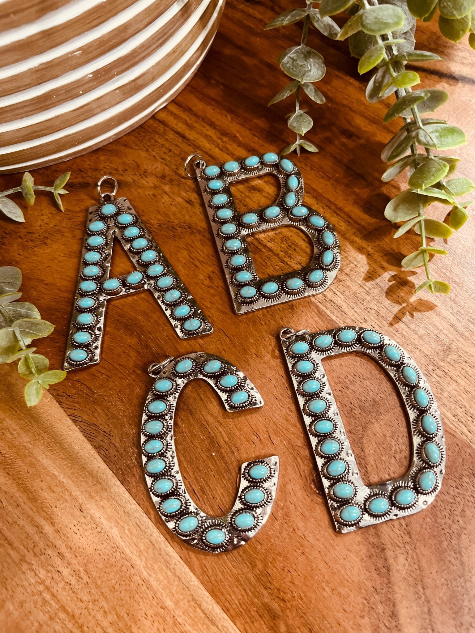 RGB Personalized Western Initial Necklace - Roaming Gypsy Boutique