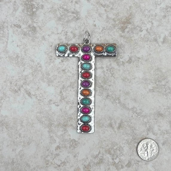 RGB Personalized Western Initial Necklace - Roaming Gypsy Boutique