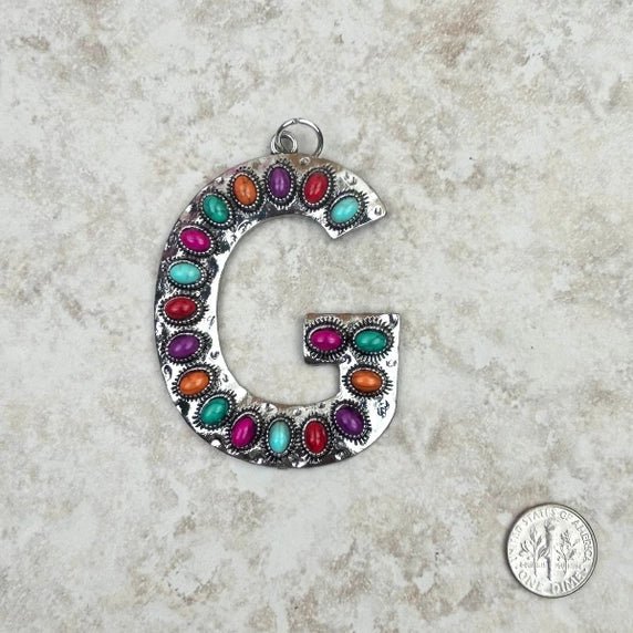 RGB Personalized Western Initial Necklace - Roaming Gypsy Boutique