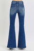 RISEN Distressed Button - Fly Flare Jeans - Roaming Gypsy Boutique