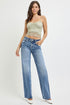 RISEN Full Size High Rise Straight Leg Jeans with Pockets - Roaming Gypsy Boutique