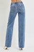 RISEN Full Size High Rise Straight Leg Jeans with Pockets - Roaming Gypsy Boutique