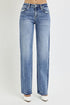 RISEN Full Size High Rise Straight Leg Jeans with Pockets - Roaming Gypsy Boutique