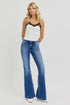 RISEN Full Size Low Rise Flare Jeans with Pockets - Roaming Gypsy Boutique