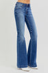 RISEN Full Size Low Rise Flare Jeans with Pockets - Roaming Gypsy Boutique