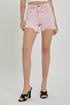 RISEN High Rise Distressed Denim Shorts - Roaming Gypsy Boutique