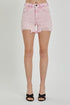 RISEN High Rise Distressed Denim Shorts - Roaming Gypsy Boutique