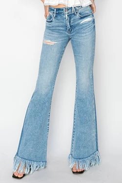 Risen Marfa Flare Jeans - Roaming Gypsy Boutique