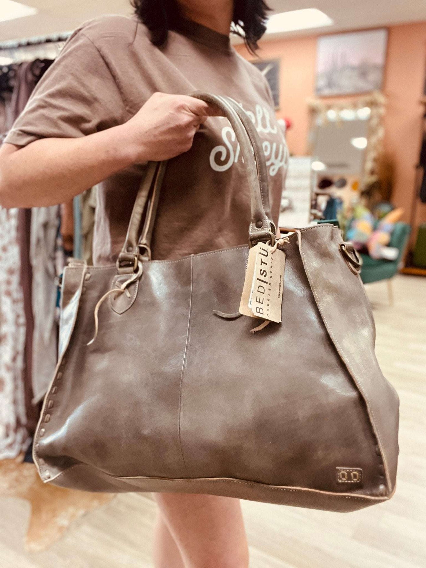 Rockaway Bag in Taupe Driftwood by Bedstu - Roaming Gypsy Boutique