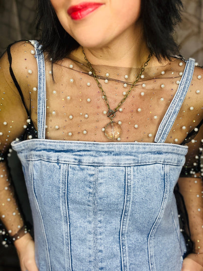 Rockin Jezebel Denim Dress - Roaming Gypsy Boutique