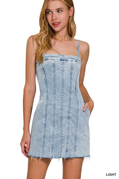 Rockin Jezebel Denim Dress - Roaming Gypsy Boutique
