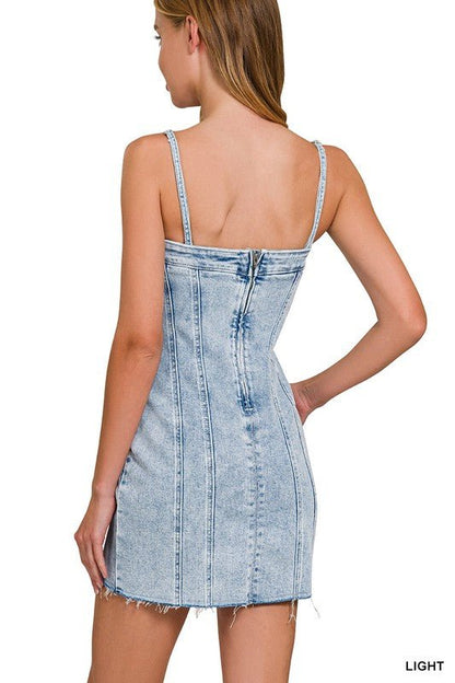 Rockin Jezebel Denim Dress - Roaming Gypsy Boutique
