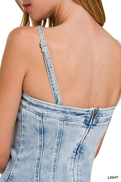 Rockin Jezebel Denim Dress - Roaming Gypsy Boutique