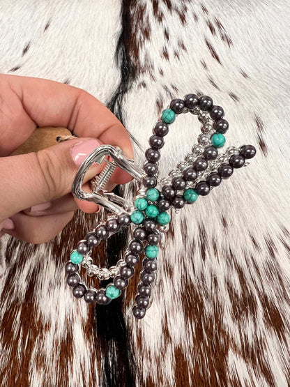 Rockin Navajo Pearl Bow Hair Clips - Roaming Gypsy Boutique