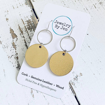 Round Mixed Metals Earrings - Roaming Gypsy Boutique