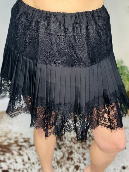 Roxy Lace Concert Skirt - Roaming Gypsy Boutique
