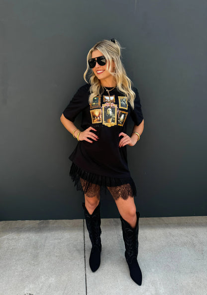 Roxy Lace Concert Skirt - Roaming Gypsy Boutique