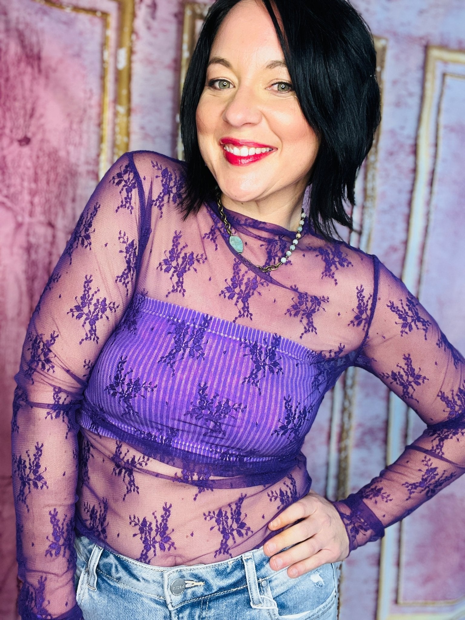 Roxy Lace Top - Roaming Gypsy Boutique