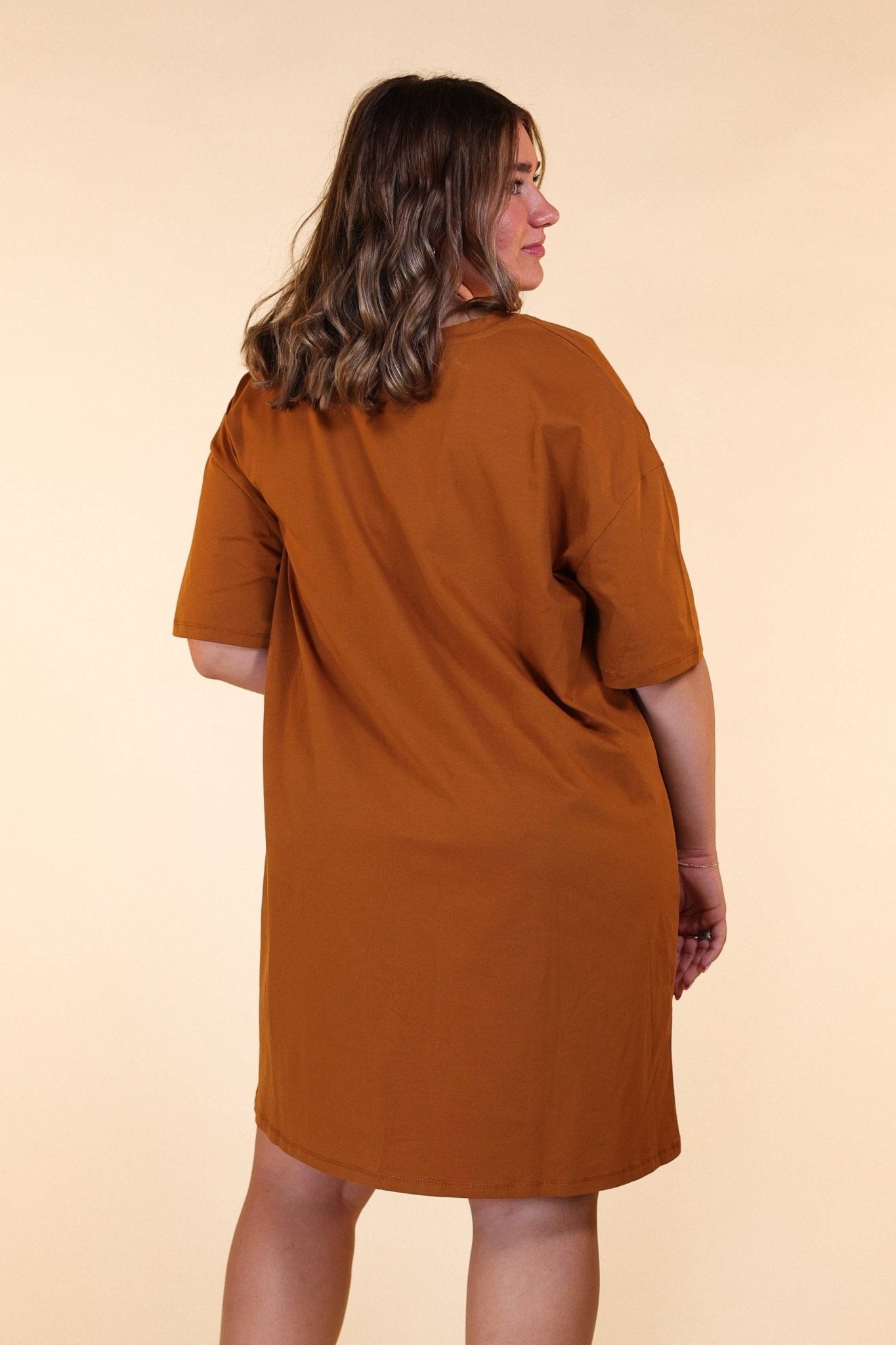 Rustically Rooted T-Shirt Dress - Roaming Gypsy Boutique