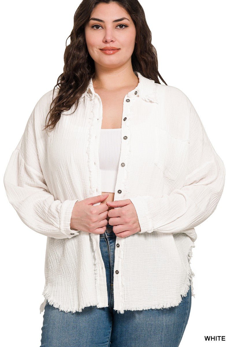 Sarasota Gauze Top - Roaming Gypsy Boutique
