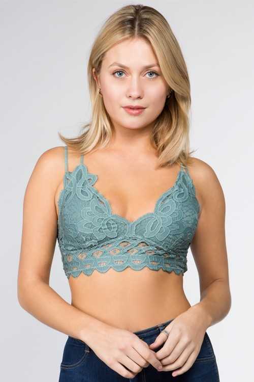 Scalloped Lace Cami Bralette - Roaming Gypsy Boutique